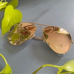 Rayban 3025 AVIATOR Gold/Silver/Pink